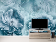 Фотообои Бирюзовые цветы - 2