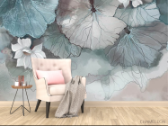 Фотообои Акварельные лотосы - 4