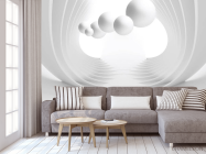 Фотообои 3d шары серые - 3