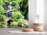 Фотошпалери водоспад серед зелені - 2
