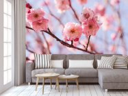 Фотообои Розовые вишневые соцветия - 3