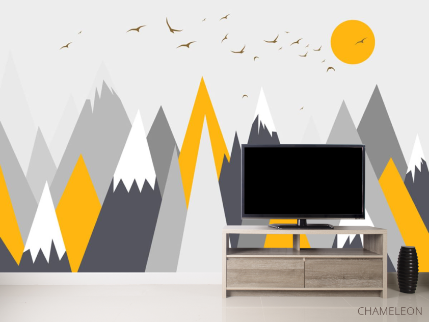 Фотообои Оранжевые горы - 2