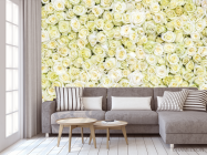 Фотообои море белых роз - 3