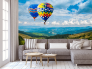 Фотообои воздушные шары в горах - 3