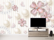 Фотообои Розовые брошки - 2