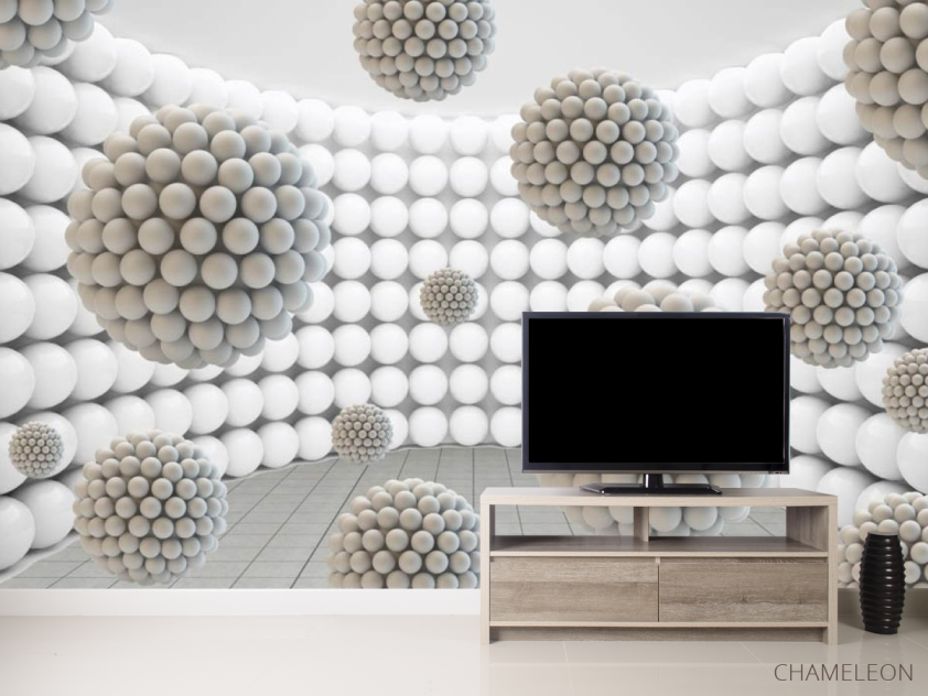 Фотообои Многоуровневые шары - 2