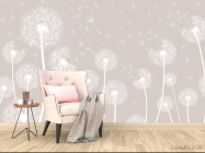 Фотообои Одуванчики бежевые - 4