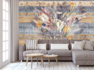 Фотообои Крокус на геометрическом фоне - 3