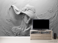 Фотообои дама в шляпе - 2