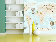 Шпалери в дитячу Карта - 3