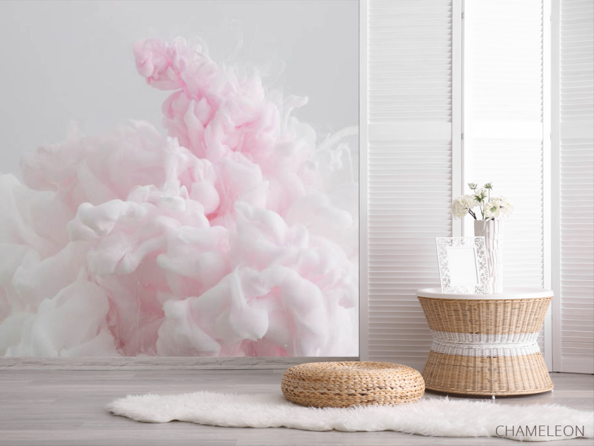 Фотошпалери Рожевий Абстрактний дим - 2