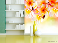 Фотообои Бело-желтые цветочки - 3