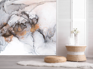 Фотошпалери чб Fluid art - 2