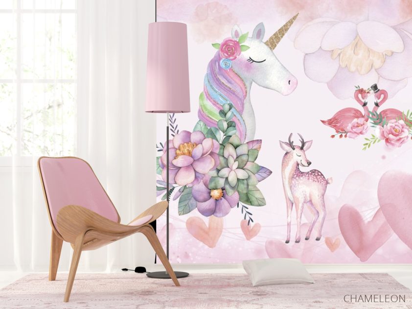 Фотошпалери Єдинороги і фламінго - 4