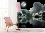 Фотошпалери Місяць над хмарами - 4