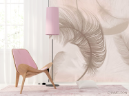 Фотошпалери коричневі пір'я - 4