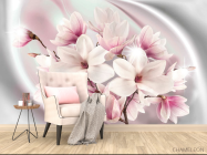 Фотообои Фиолетовые магнолии - 4