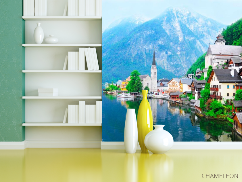 Фотошпалери Гальштат і Гальштатськоє озеро - 3