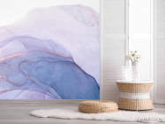 Фотошпалери Фіолетовий fluid art - 2