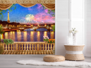 Фотошпалери Фреска вид на Париж - 2