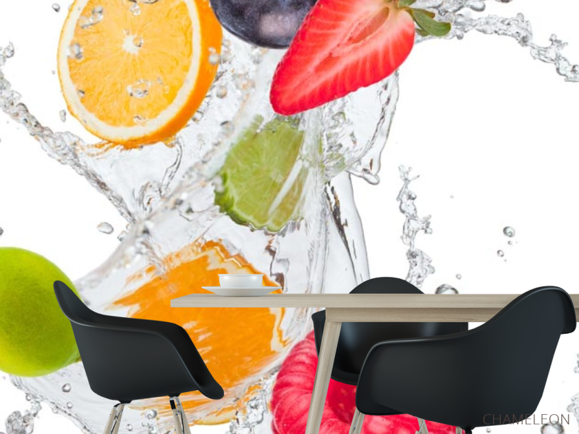 Фотошпалери фрукти з водою - 1
