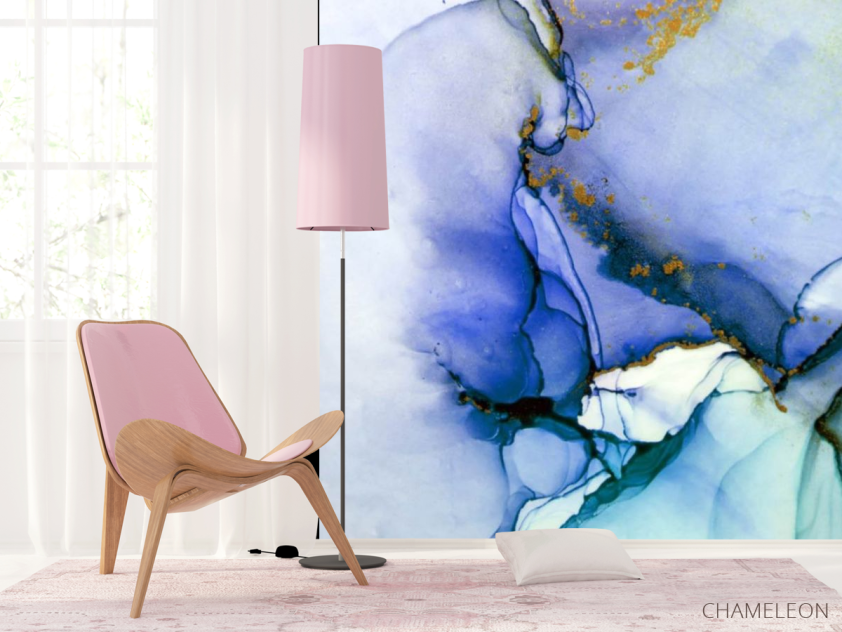 Фотошпалери Fluid art фіолетовий - 4