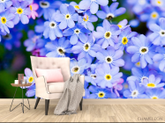 Фотообои Весенние голубые цветы - 4