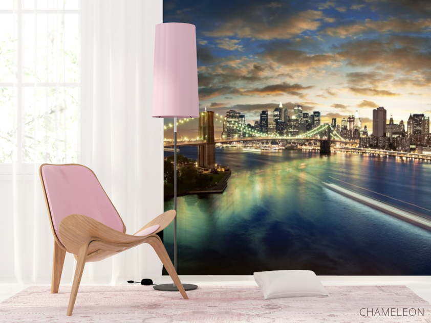 Фотошпалери Ніч, міст, New York - 4