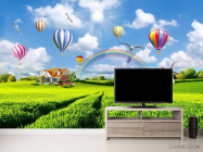 Фотообои Воздушные шары над полем - 2