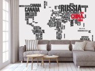 Фотообои Карта из стран - 3