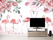 Фотообои Розовые фламинго - 2