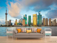 Фотообои Тучи, море, дома - 1