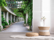 Фотошпалери Коридор з бетонних стовпів - 2