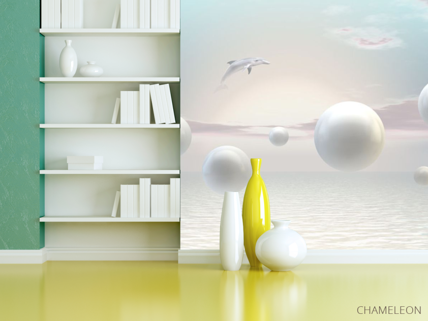 Фотошпалери Кулі з дельфінами - 3