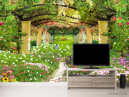 Фотообои Колонны в саду - 2