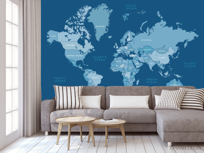 Фотообои карта мира - 3
