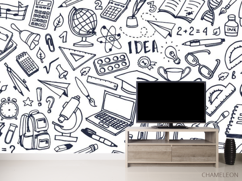 Фотообои Школьный паттерн - 2