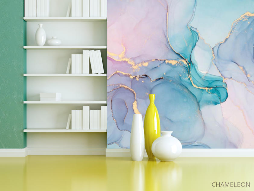 Фотошпалери яскравий fluid art - 3