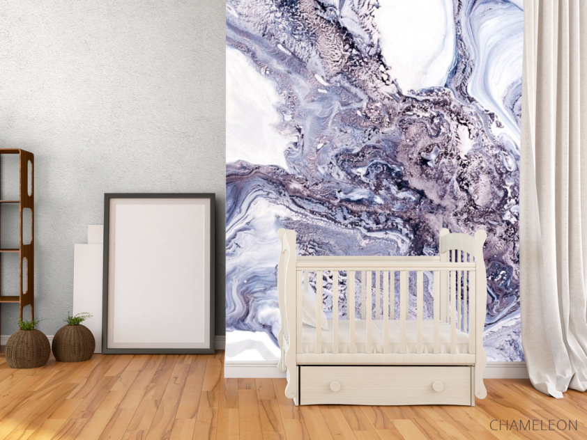 Фотообои Фиолетовый флюид - 2