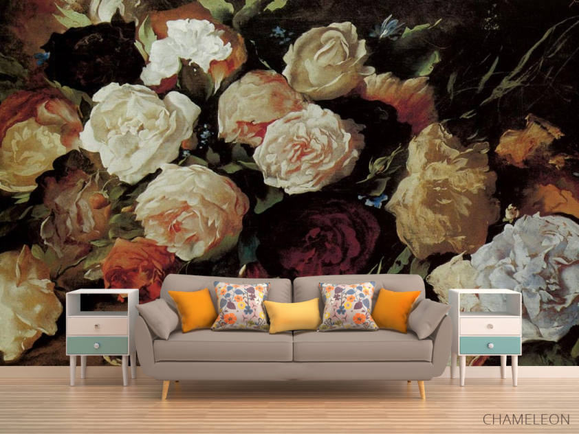 Фотообои Винтажные красивые цветы - 1