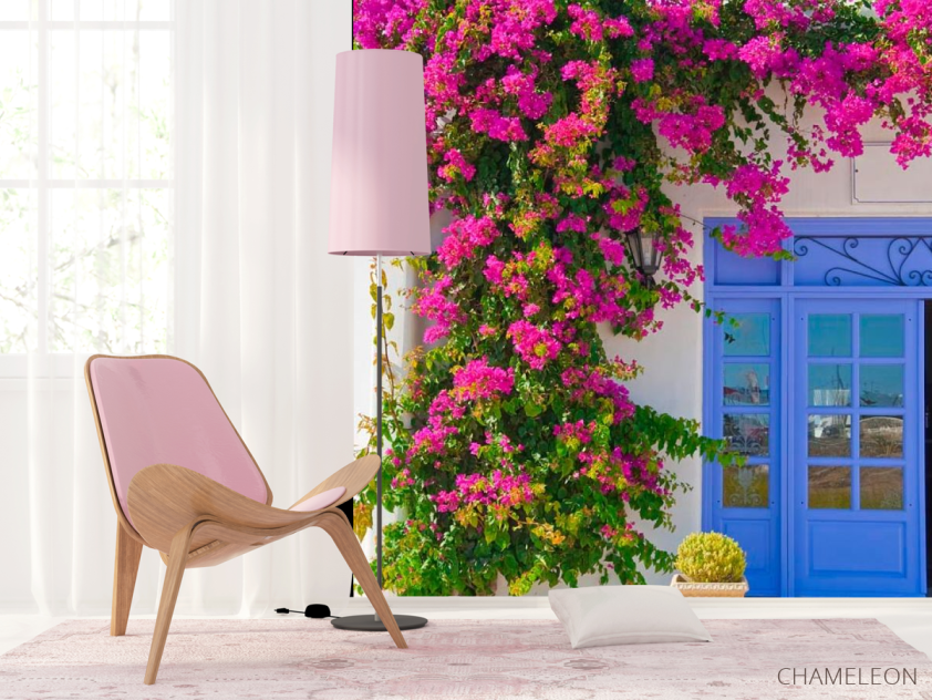 Фотошпалери Квіти на вході в будинок - 4