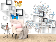 Фотообои 3д рисунок с геометрией - 4