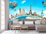 Фотообои Путешествие для кабинет английского - 3