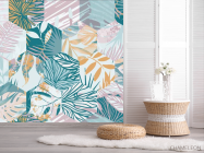 Фотошпалери Печворк з листя - 2