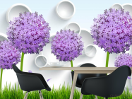 Фотошпалери квіти 3д - 1