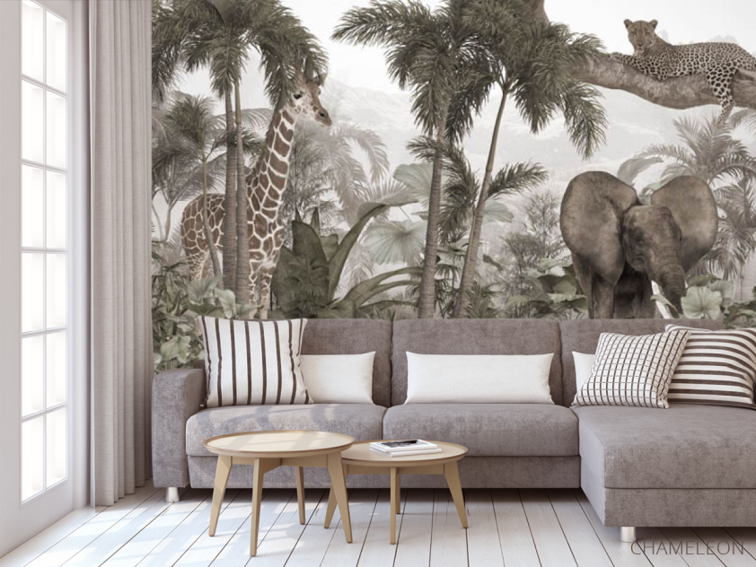 Фотообои Тропики с животными - 3