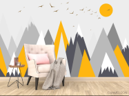 Фотообои Оранжевые горы - 4