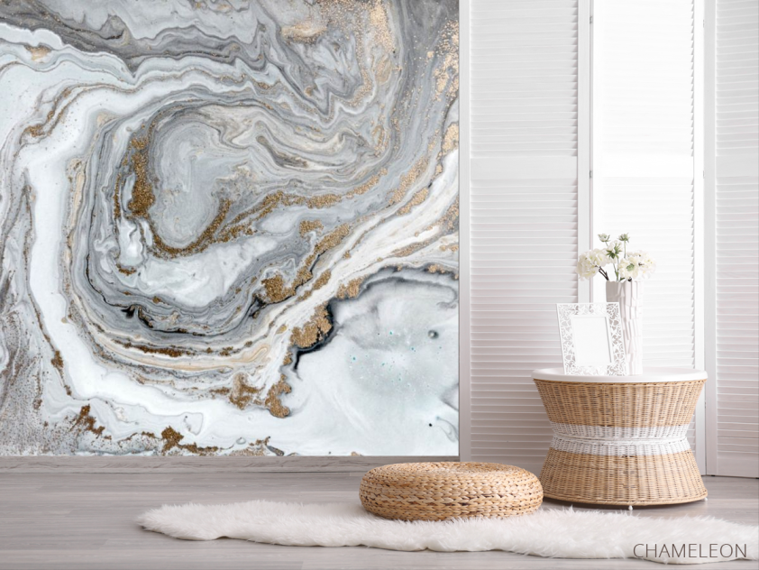 Фотошпалери Fluid art коричневий - 2