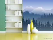 Фотошпалери ліс в тумані - 3