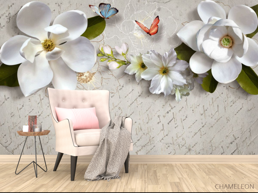 Фотообои 3Д магнолии - 4